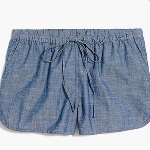 J. crew 3” chambray shorts